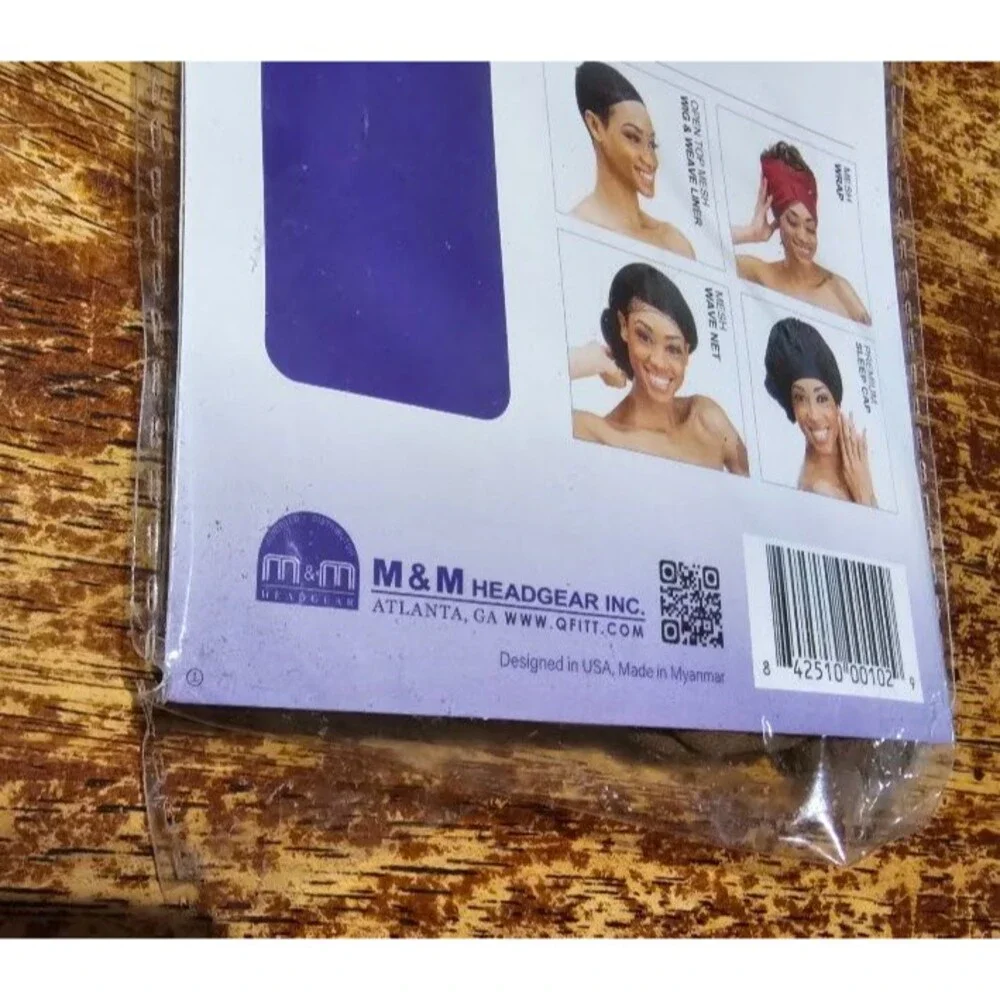 [1 PACK ] QFITT Stocking Wig Cap Light Brown #102 -  Set of 2 M&M Headgear NWT